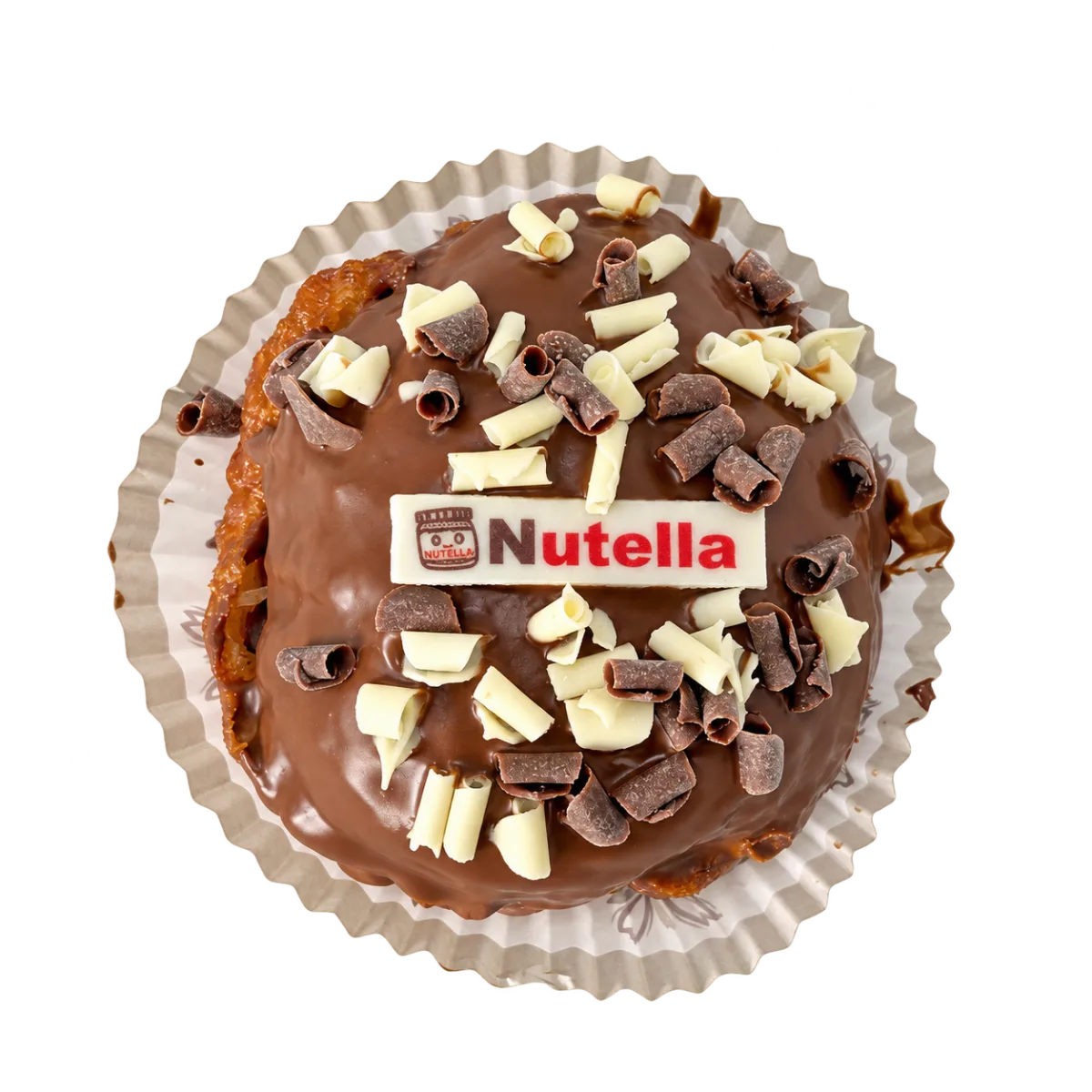 Nutellabol, bovenkant